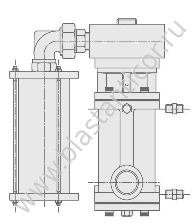 Клапан пневматический дистанционного управления