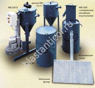 Система сбора и сепарации абразивного материала MB-220 E3