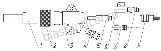 Пистолет пескоструйный BLAST