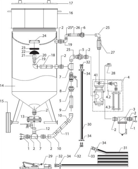 Спецификация установки пескоструйной DBS25-50