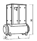 Габариты компрессора с ресивером