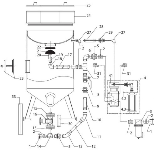Спецификация установка пескоструйная DBS100RCS-DBS200RCS